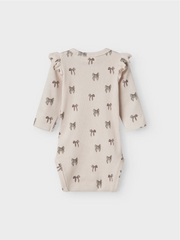 Lil' Atelier Κορμάκι Silver Peony Bow