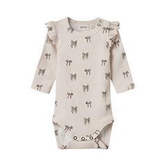 Lil' Atelier Κορμάκι Silver Peony Bow
