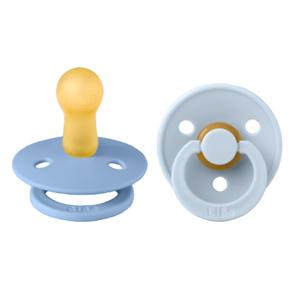 Bibs Rubber Pacifiers for 6-18 months Colour Sky Blue / Baby Blue 2pcs