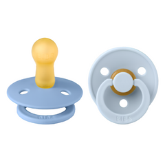 Bibs Πιπίλες Καουτσούκ για 6-18 μηνών Colour Sky Blue / Baby Blue 2τμχ