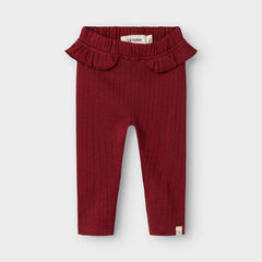 Lil' Atelier Baby Tights Red Dahlia