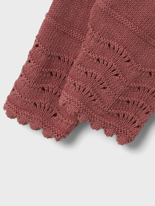 Lil' Atelier Knitted Pants Withered Rose