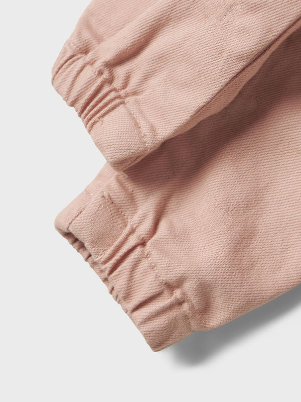 Lil' Atelier Denim Overalls Misty Rose