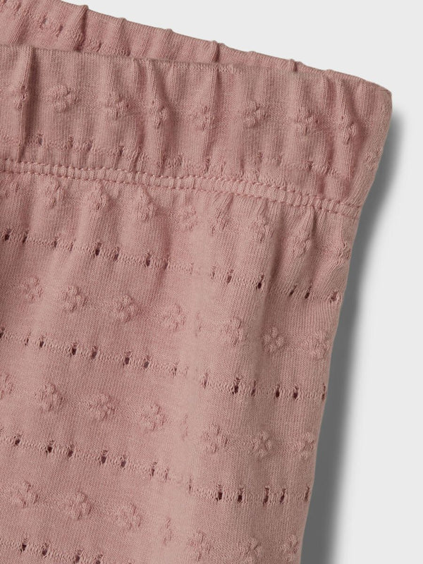 Lil' Atelier Organic Cotton Shorts Misty Rose