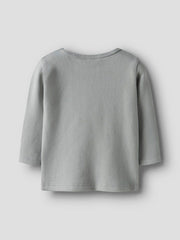 Lil' Atelier Μακρυμάνικη Μπλούζα από Οργανικό Βαμβάκι Pigeon