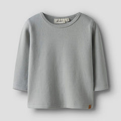 Lil' Atelier Μακρυμάνικη Μπλούζα από Οργανικό Βαμβάκι Pigeon