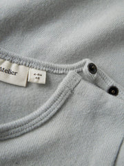 Lil' Atelier Μακρυμάνικη Μπλούζα από Οργανικό Βαμβάκι Pigeon