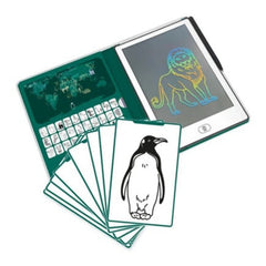 KIDYWOLF: Tablet ζωγραφικής με οθόνη LCD (30 κάρτες)- Animals Around The World