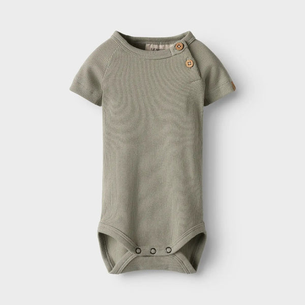 Lil' Atelier Short Sleeve Bodysuit Seagrass