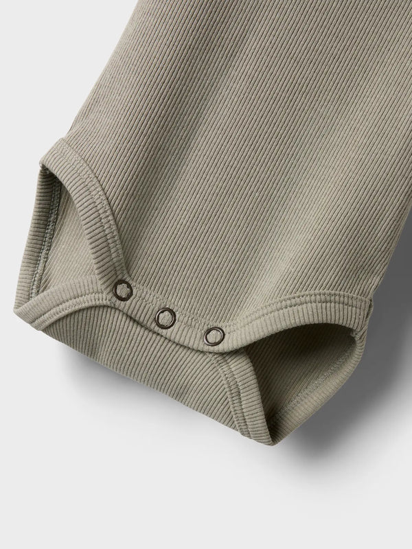 Lil' Atelier Short Sleeve Bodysuit Seagrass