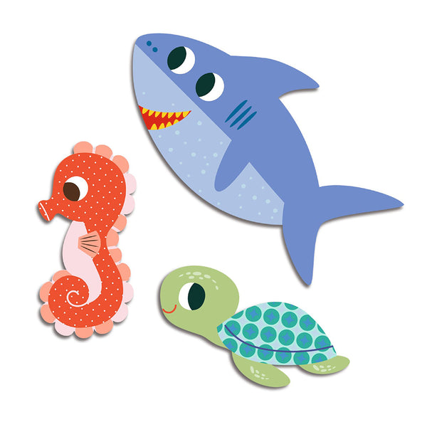 Djeco 62 Large Stickers "Sea Animals"