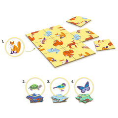 Djeco Παιχνίδι Λογικής παζλ "Ζωάκια"