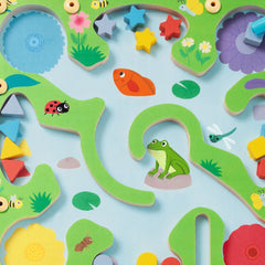 Djeco Μαγνητικός Λαβύρινθος Χρωμάτων και Σχημάτων "Βάτραχος"