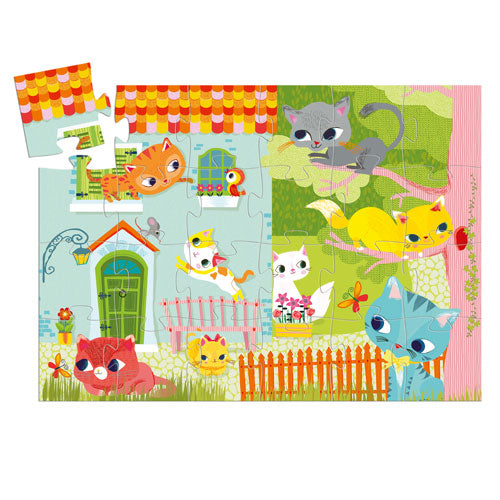 Djeco Παζλ σε σχηματικό κουτί 24 τεμ. "Γατούλα"