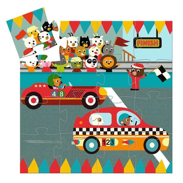 Djeco puzzle 16 pcs. "Racing Car"
