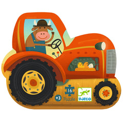 Djeco puzzle 16 pcs. "Tractor"