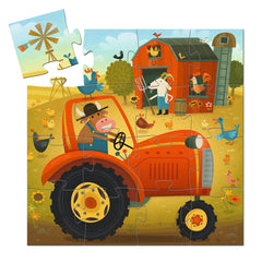 Djeco puzzle 16 pcs. "Tractor"