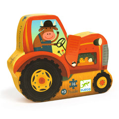 Djeco puzzle 16 pcs. "Tractor"