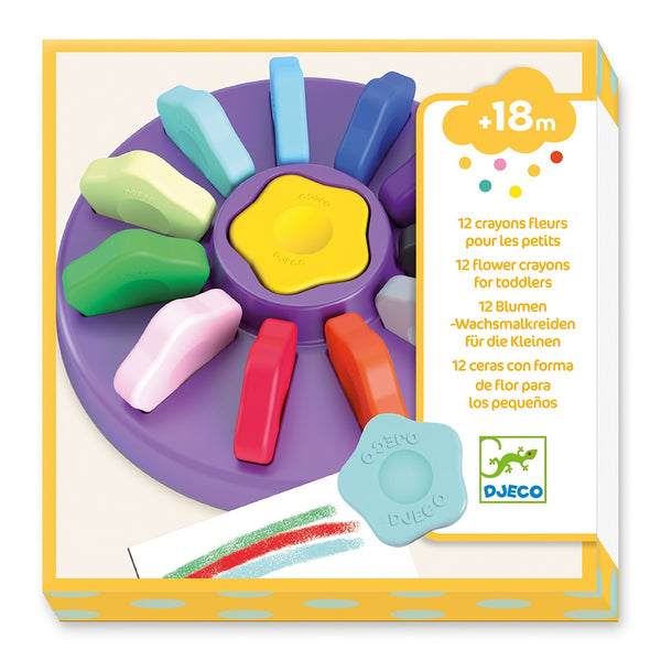 Djeco 12 Crayons for young children +18 months