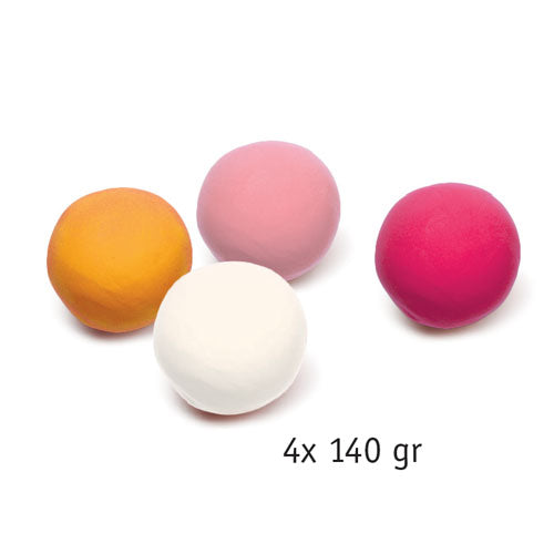 Djeco 4 Plasticine Playdough - Pastel Colors