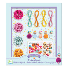 Djeco Wooden Jewelry Making Girl Figures