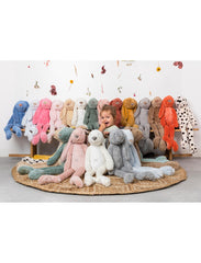 Happy horse Plush musical rabbit - Lagoon 34 cm