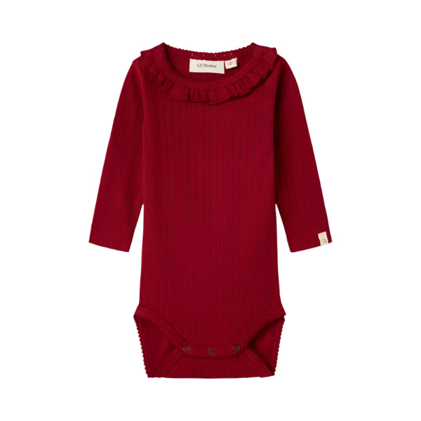 Lil' Atelier Red Dahlia Bodysuit