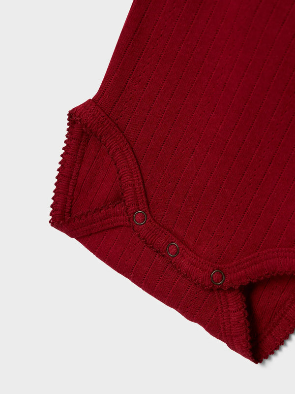 Lil' Atelier Red Dahlia Bodysuit