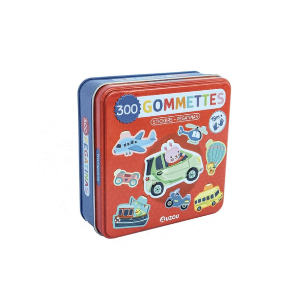 Auzou Το Μεταλλικό μου Κουτί με Αυτοκόλλητα - Things That Go