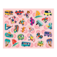 Auzou Το Μεταλλικό μου Κουτί με Αυτοκόλλητα - Things That Go