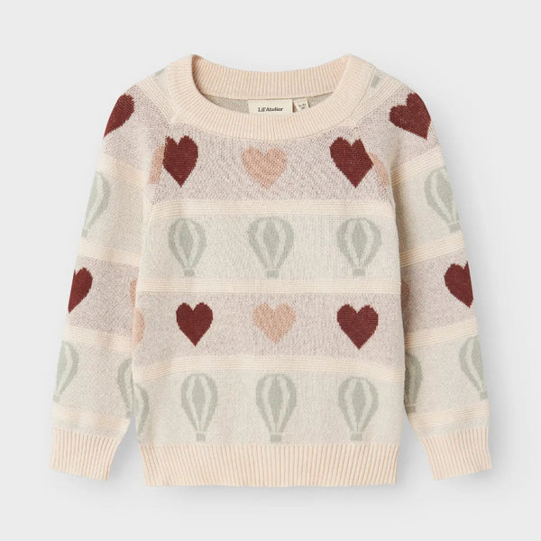 Lil' Atelier  Πλεκτό Πουλόβερ Pastel Parchment