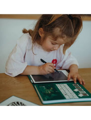 KIDYWOLF: Tablet ζωγραφικής με οθόνη LCD (30 κάρτες)- Animals Around The World