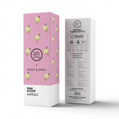 COOL BOTTLES. Ανοξείδωτο παιδικό μπουκάλι Pink Scoop 350ml