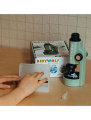 KIDYWOLF: Children's portable microscope with samples &amp; tools