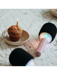 KIDYWOLF: Rechargeable Karaoke Microphone with Light &amp; Bluetooth - Choose Color