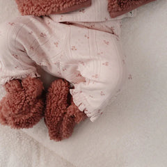 LITTLE DUTCH. Βρεφικά μποτάκια αγκαλιάς teddy Pink Blush