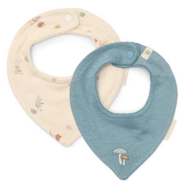 LITTLE DUTCH. Σετ 2 σαλιάρες-μπαντάνες Forest Friends - One Size