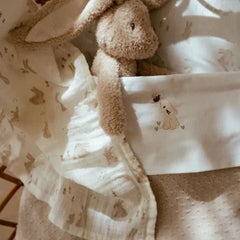 LITTLE DUTCH. Πανάκι αγκαλιάς - ύπνου από μουσελίνα Baby Bunny 120x120