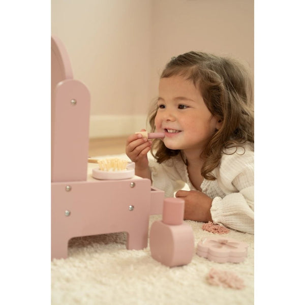 Little Dutch Τουαλέτα ομορφιάς με ξύλινα αξεσουάρ μικρό FSC