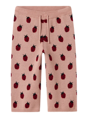 Lil' Atelier Knitted pants Misty Rose