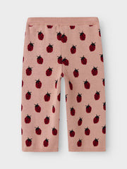 Lil' Atelier Knitted pants Misty Rose