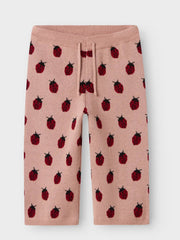 Lil' Atelier Knitted pants Misty Rose