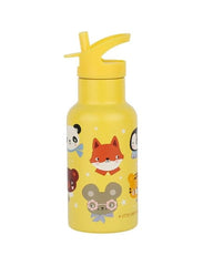 A Little Lovely Company Βρεφικά & Παιδικά Ποτηράκια A Little Lovely Company: Μπουκάλι με διπλό τοίχωμα από ανοξείδωτο ατσάλι 350ml - Animal friends