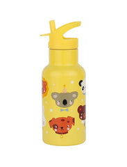 A Little Lovely Company Βρεφικά & Παιδικά Ποτηράκια A Little Lovely Company: Μπουκάλι με διπλό τοίχωμα από ανοξείδωτο ατσάλι 350ml - Animal friends