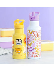 A Little Lovely Company Βρεφικά & Παιδικά Ποτηράκια A Little Lovely Company: Μπουκάλι με διπλό τοίχωμα από ανοξείδωτο ατσάλι 350ml - Animal friends