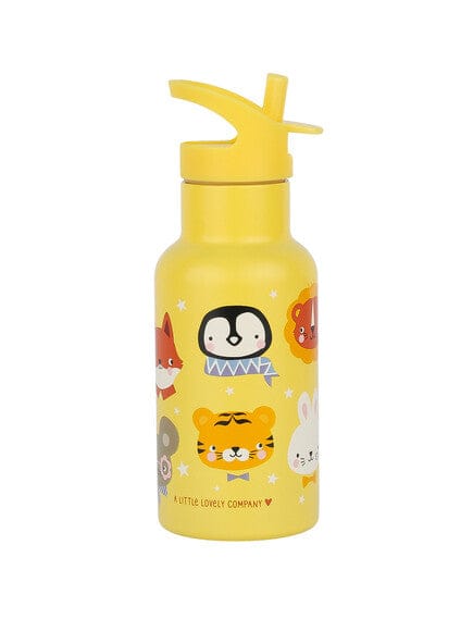 A Little Lovely Company Βρεφικά & Παιδικά Ποτηράκια A Little Lovely Company: Μπουκάλι με διπλό τοίχωμα από ανοξείδωτο ατσάλι 350ml - Animal friends