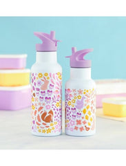 A Little Lovely Company Βρεφικά & Παιδικά Ποτηράκια A Little Lovely Company: Μπουκάλι με διπλό τοίχωμα από ανοξείδωτο ατσάλι 350ml - Flower Garden