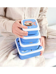 A Little Lovely Company Παιδικά Δοχεία Φαγητού A little lovely company: Σετ 4 δοχεία φαγητού Lunch & Snack Box -Pirates