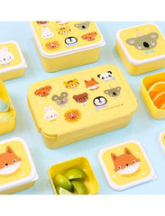 A Little Lovely Company Παιδικά Δοχεία Φαγητού A little lovely company: Δοχείο φαγητού Bento με χωρίσματα- 1,2 L- Animal Friends