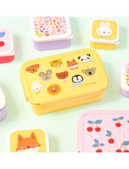 A Little Lovely Company Παιδικά Δοχεία Φαγητού A little lovely company: Δοχείο φαγητού Bento με χωρίσματα- 1,2 L- Animal Friends